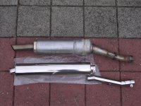 Tailormade longer muffler to replace
the original one including the extension