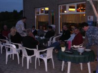Dit jaar was de start van de tour vanaf het hotel 'Ter Poorten' in Epen. Richard was jarig en trakteerde taart.